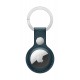 Apple - AirTag Leather Key Ring - Baltic Blue